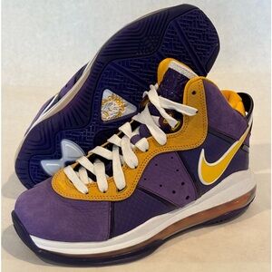 Nike LeBron VIII GS “MVP” LA Lakers Basketball Shoes